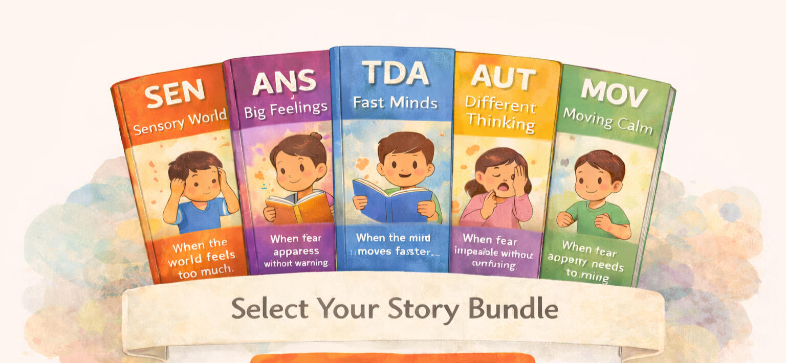 Stories that help children feel understood Autism • Sensory • ADHD • Anxiety • Movement